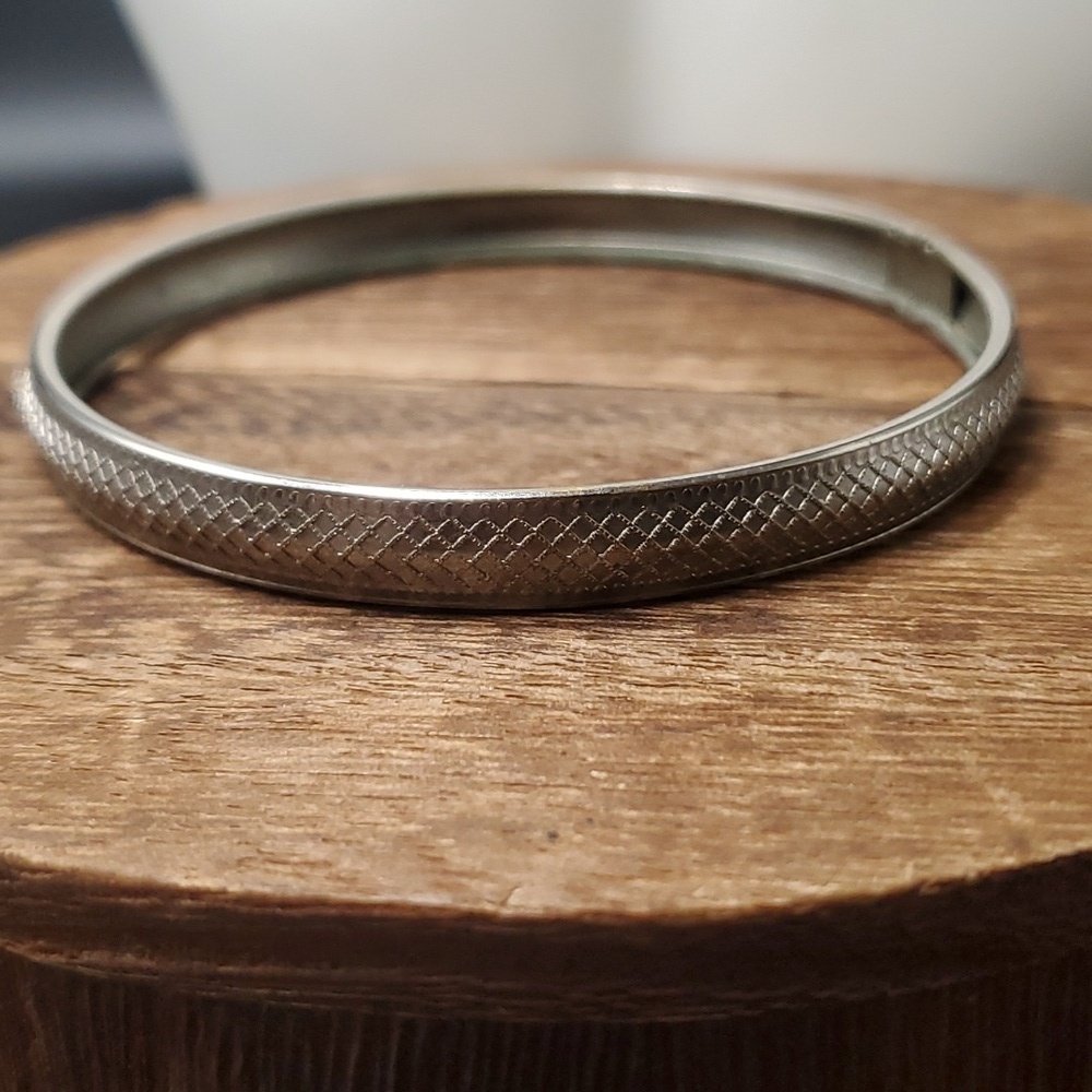 B3212 sterling lattice estate‎ bracelet
